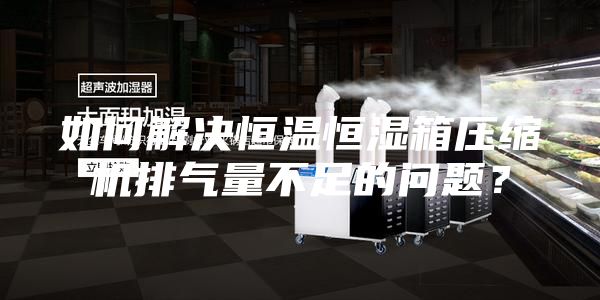 如何解決恒溫恒濕箱壓縮機排氣量不足的問題？